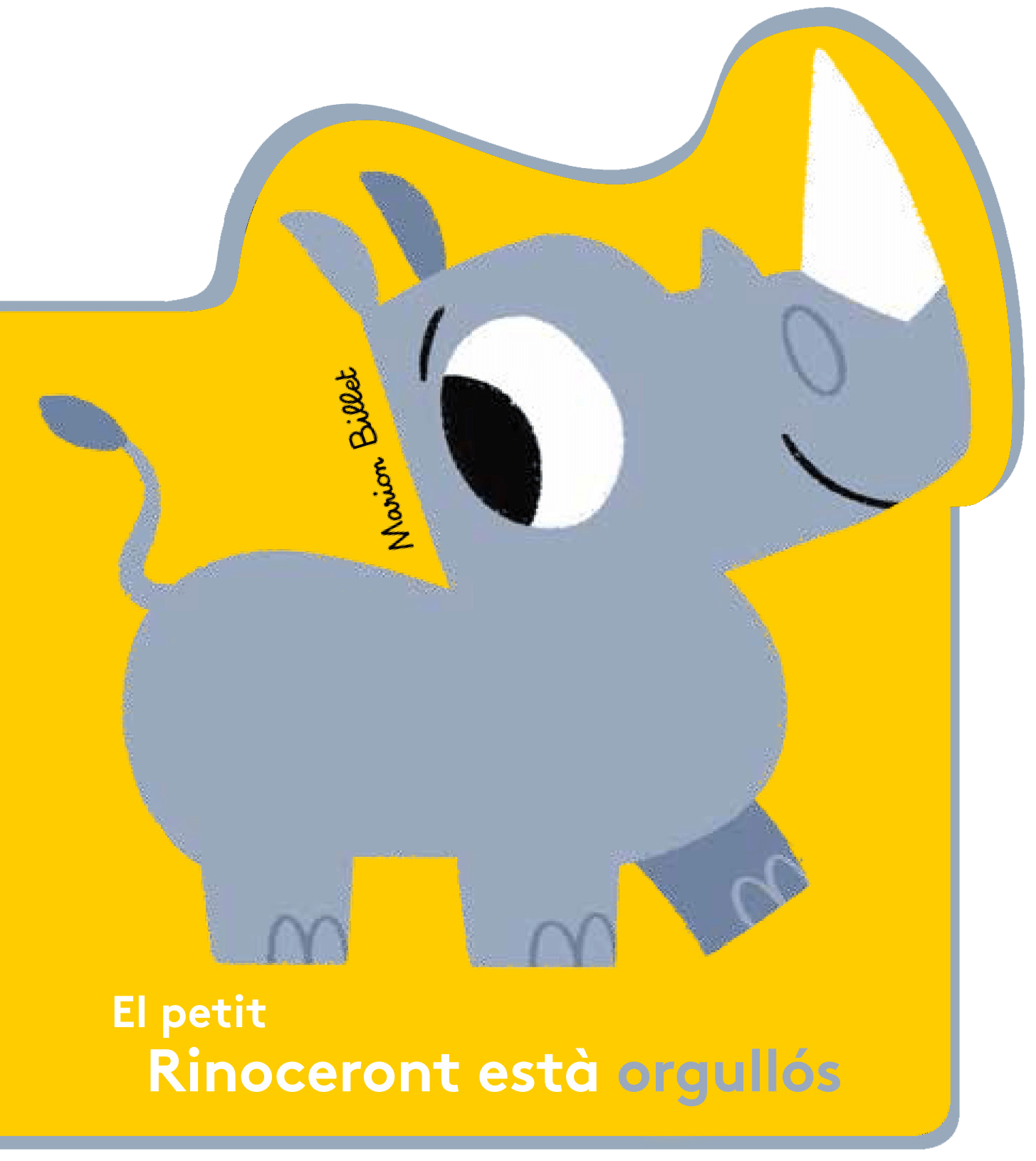 El petit rinoceront està orgullós